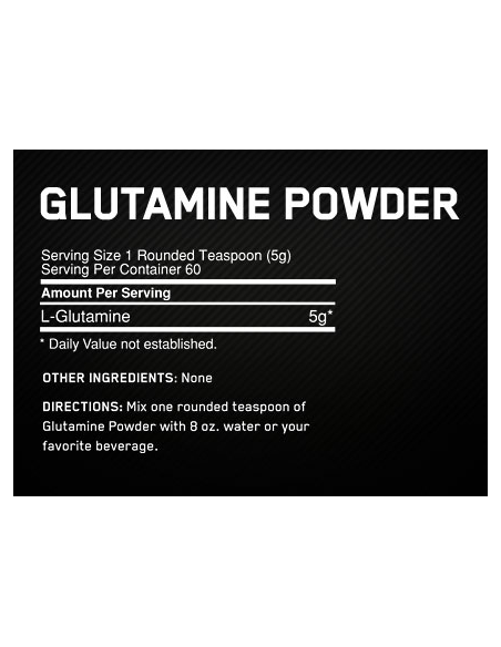 Optimum Nutrition Glutamine 1050 g supplement facts Optimum Nutrition Glutamine 1050 g supplement facts