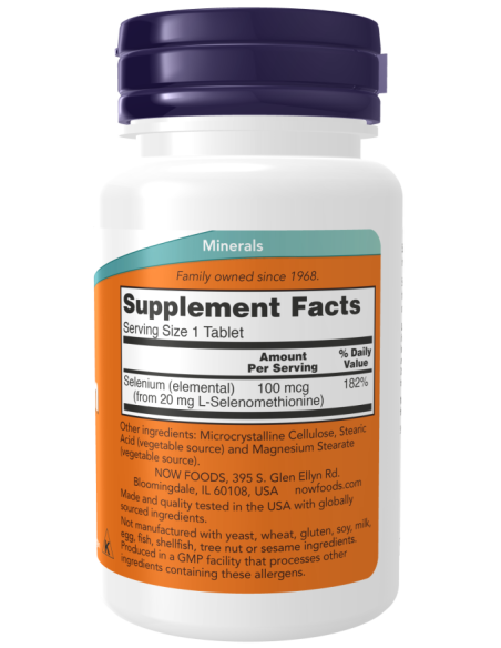 NOW Selenium 100 mcg