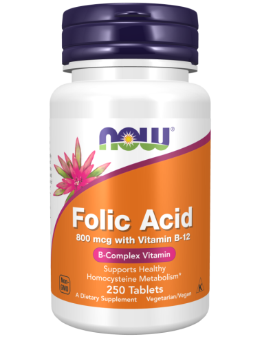 NOW Folic Acid 800 mcg 250 tabletta