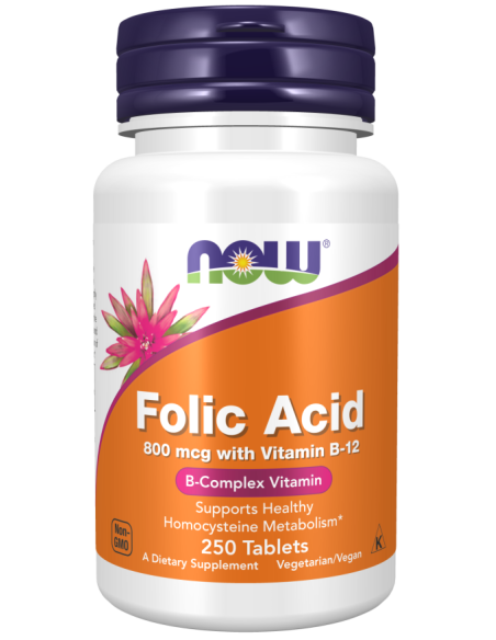 NOW Folic Acid 800 mcg 250 tabletta