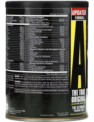 Universal Nutrition Animal Pak 30