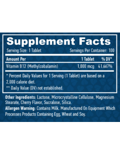 Haya Labs Methyl B-12 1000 mcg 100 tabletta 2