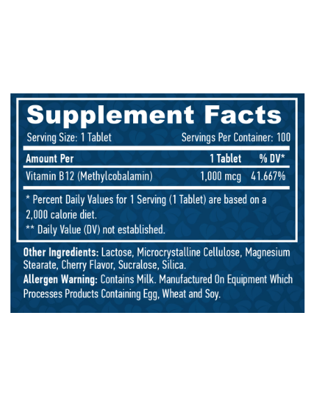 Haya Labs Methyl B-12 1000 mcg összetétele