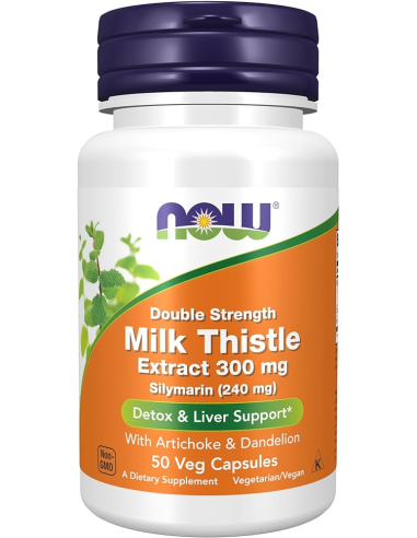 NOW Milk Thistle Extract 300 mg Double Strength 50 kapszula