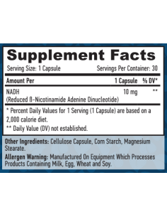 Haya Labs NADH 10 mg 30 vegan kapszula 2
