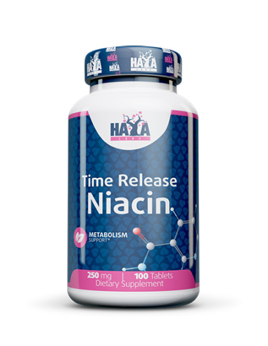 Haya Labs Time Release Niacin 250 mg 100 tabletta