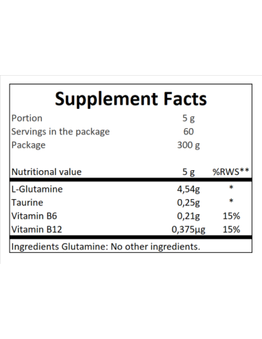 Gaspari Nutrition Glutamine 300 g