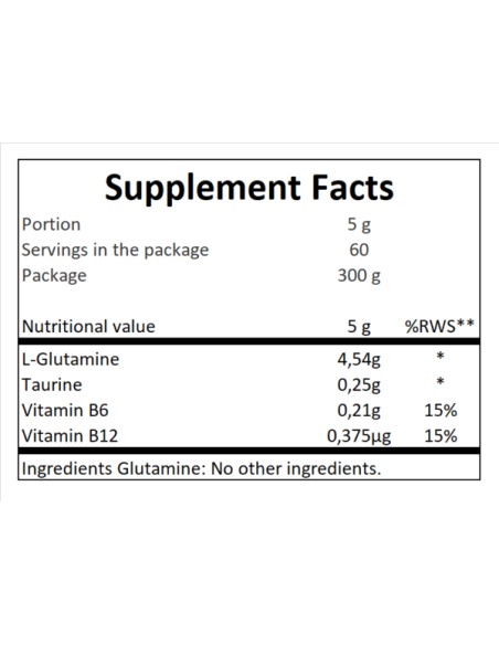 Gaspari Nutrition Glutamine 300 g