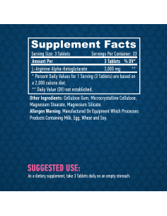 Haya Labs Arginine AKG 1000 mg 100 tabletta 2