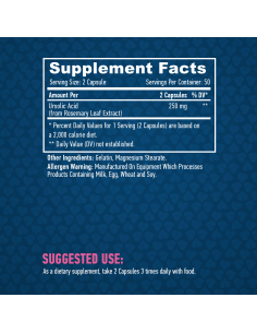 Haya Labs Ursolic Acid 250 mg 100 kapszula 2