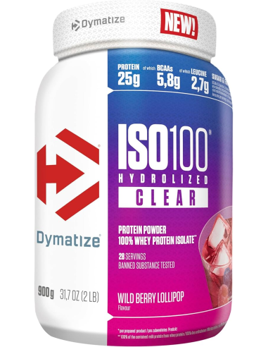 Dymatize Iso 100 Clear lollypop