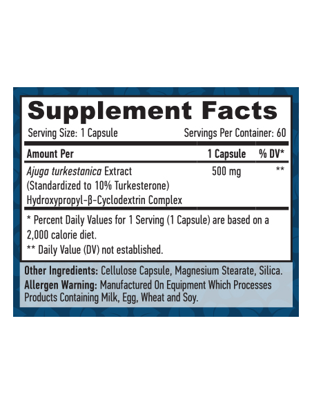 Haya Labs Turkesterone 500 mg 60 kapszula