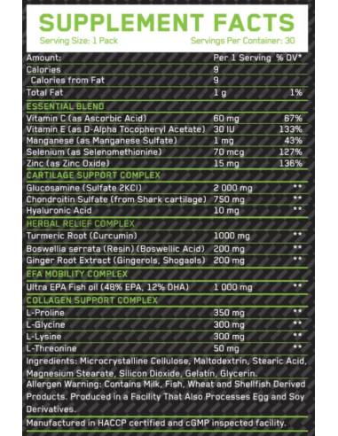 EverBuild Nutrition Joint Max 30 pack