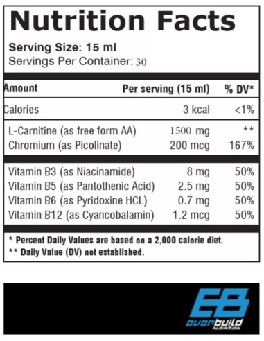 EverBuild Nutrition Liquid L-Carnitine EverBuild Nutrition Liquid L-Carnitine