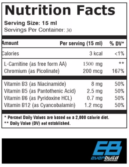 EverBuild Nutrition Liquid L-Carnitine EverBuild Nutrition Liquid L-Carnitine