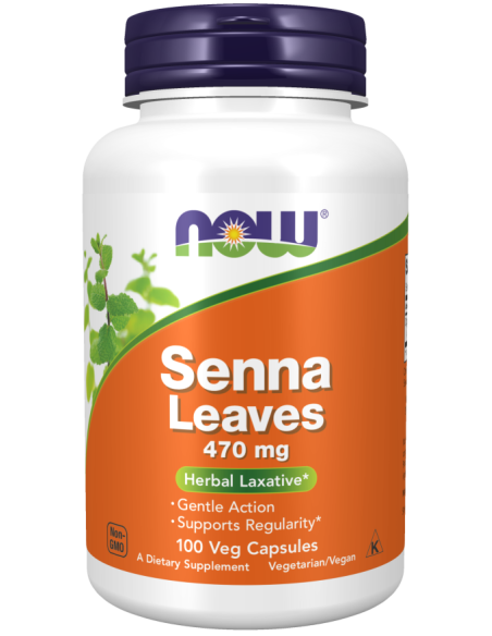 NOW Senna Leaves 470 mg 100 kapszula