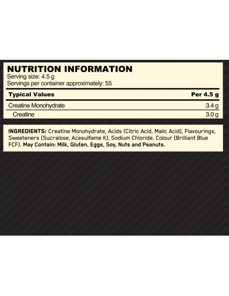 Optimum Nutrition Micronised Creatine Powder facts Optimum Nutrition Micronised Creatine Powder facts