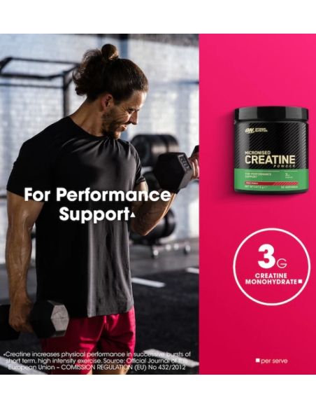 Optimum Nutrition Micronised Creatine Powder 247,5 g Optimum Nutrition Micronised Creatine Powder 247,5 g