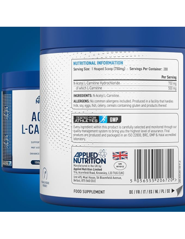 Applied Nutrition Acetyl L-Carnitine