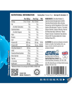 Applied Nutrition Zero Stim Pump ZERO 3G Pre-Workout 375 g 2