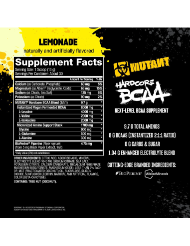 Mutant Hardcore BCAA 390 g