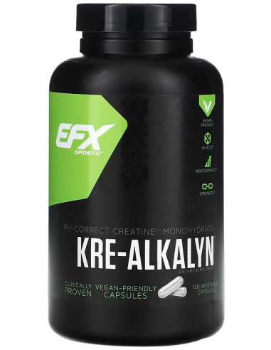 EFX Kre-Alkalyn 120 vegan-friendly capsules