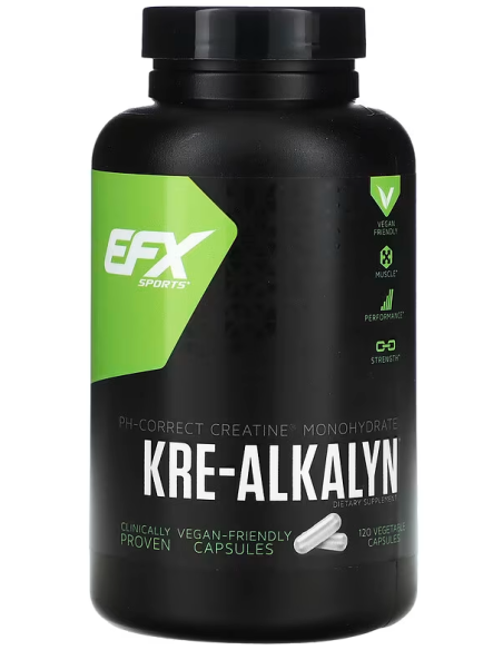 EFX Kre-Alkalyn 120 vegan-friendly capsules