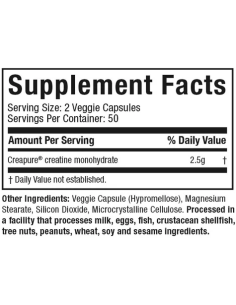 MuscleTech Platinum Creatine Monohydrate 100 kapszula 2