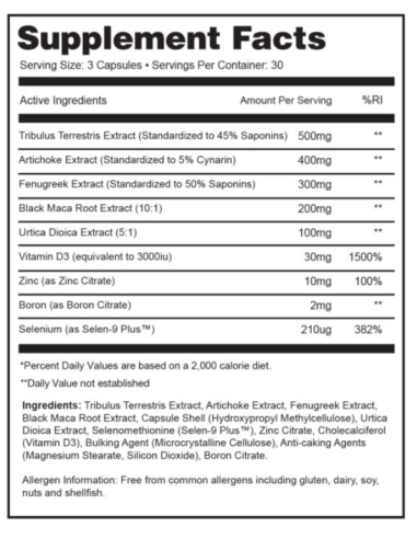 Gaspari Nutrition Viradex XT Test Support
