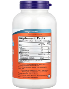 NOW Omega-3 In Fish Gelatine Softgel 200 hal gélkapszula 2