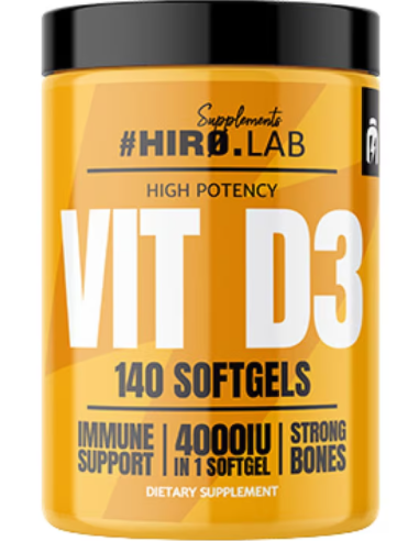 Hiro.Lab Supplements Vitamin D3 4000 IU 140 gélkapszula