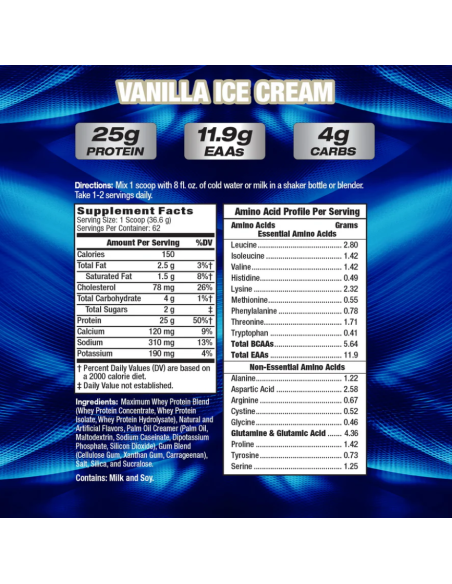 MHP Maximum Whey 100% Whey Protein Complex