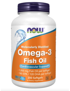 NOW Omega-3 200 gélkapszula