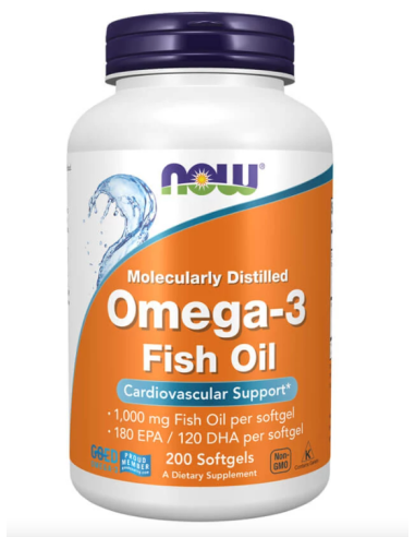 NOW Omega-3 200 gélkapszula