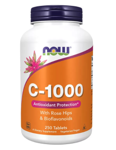 NOW C-1000 With Rose Hips & Bioflavonoids 250 tabletta