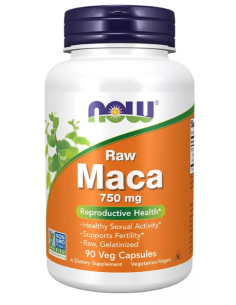 NOW Raw Maca 750 mg 90 vegan kapszula