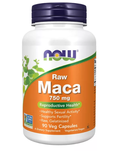 NOW Raw Maca 750 mg 90 vegan kapszula