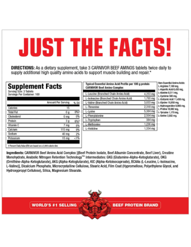 MuscleMeds Carnivor Beef Aminos 300 tabletta