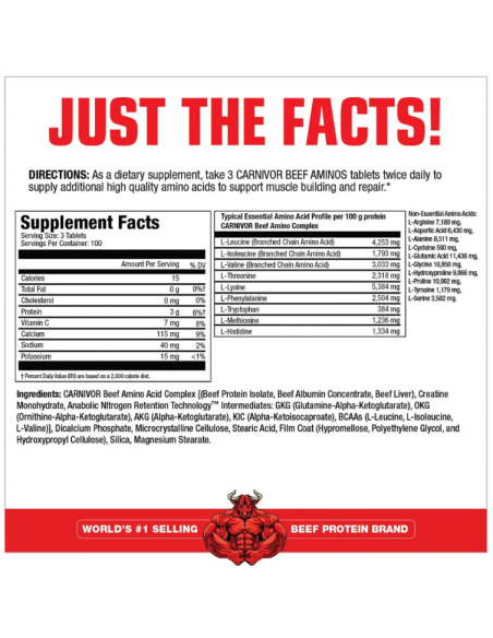 MuscleMeds Carnivor Beef Aminos 300 tabletta