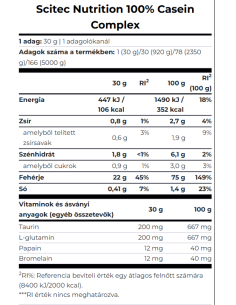 Scitec Nutrition 100% Casein Complex 920 g 2