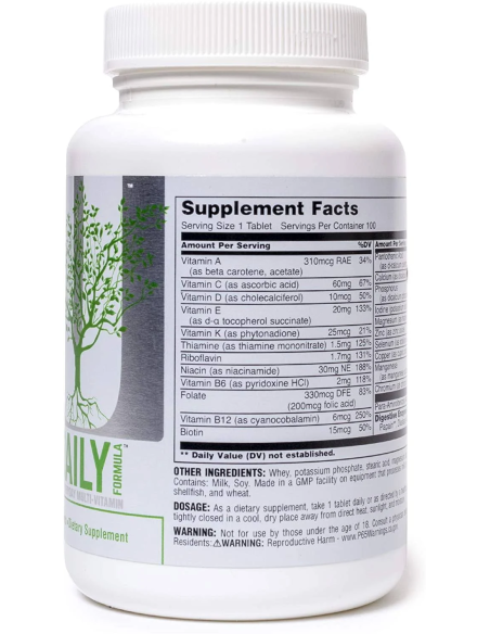 Universal Nutrition Daily Formula 100 tabletta