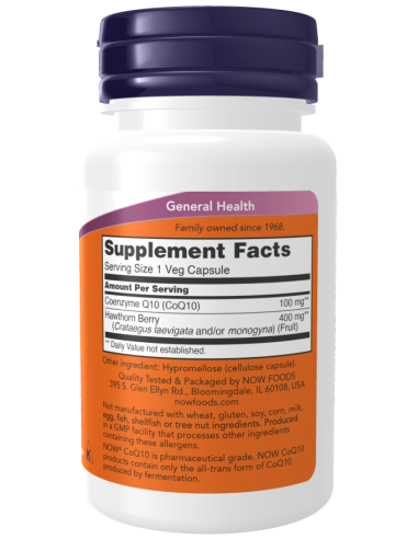 NOW CoQ10 100 mg 30 vegan