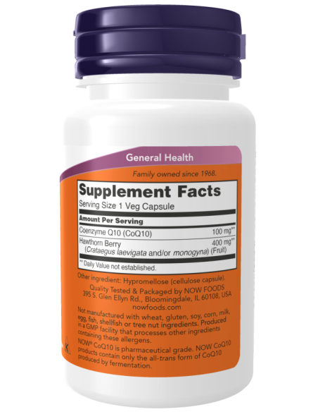 NOW CoQ10 100 mg 30 vegan