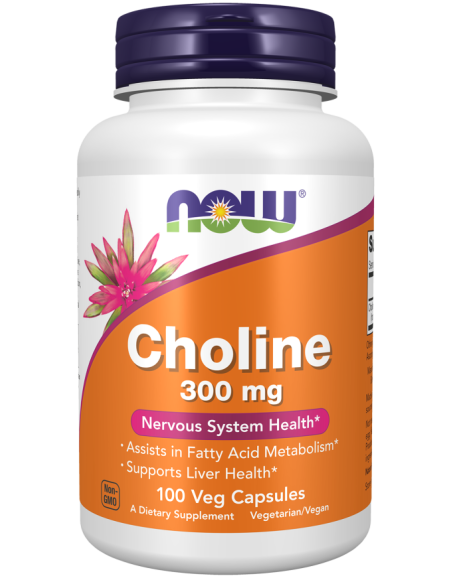 NOW Choline 300 mg 100 kapszula