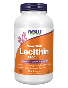 NOW Lecithin Non - GMO 1200 mg 200 gélkapszula