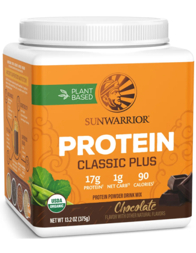 Sunwarrior Protein Classic Plus 375 g csoki