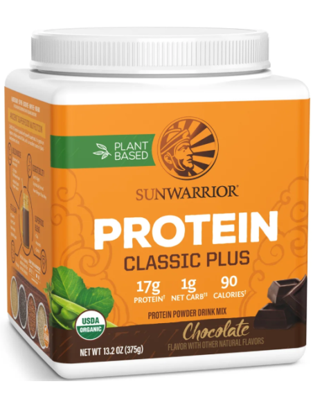 Sunwarrior Protein Classic Plus 375 g csoki