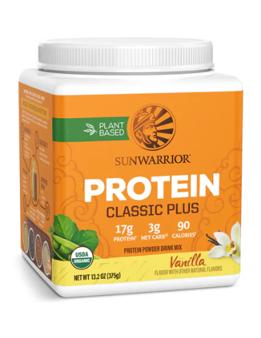 Sunwarrior Protein Classic Plus 375 g vanília