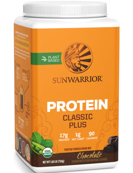 Sunwarrior Protein Classic Plus 750 g csoki