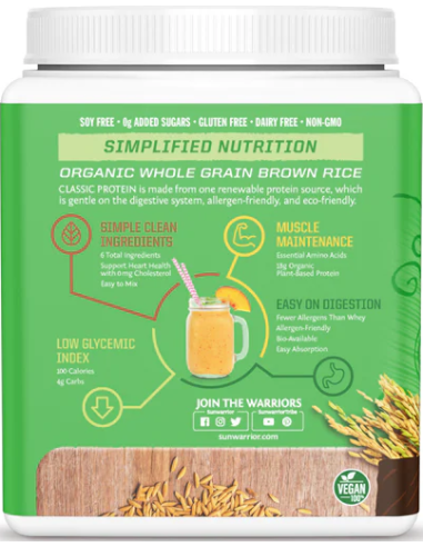 Sunwarrior Protein Classic 375 g banner1